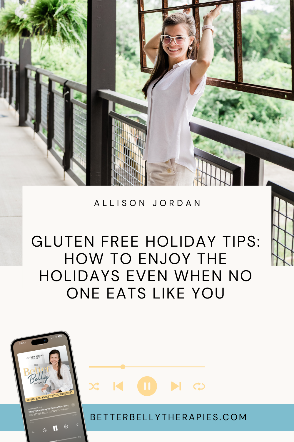 Get my top 5 tips to Gluten free holiday tips for navigating gatherings, handling comments, and reducing food anxiety so you can actually enjoy the season again.